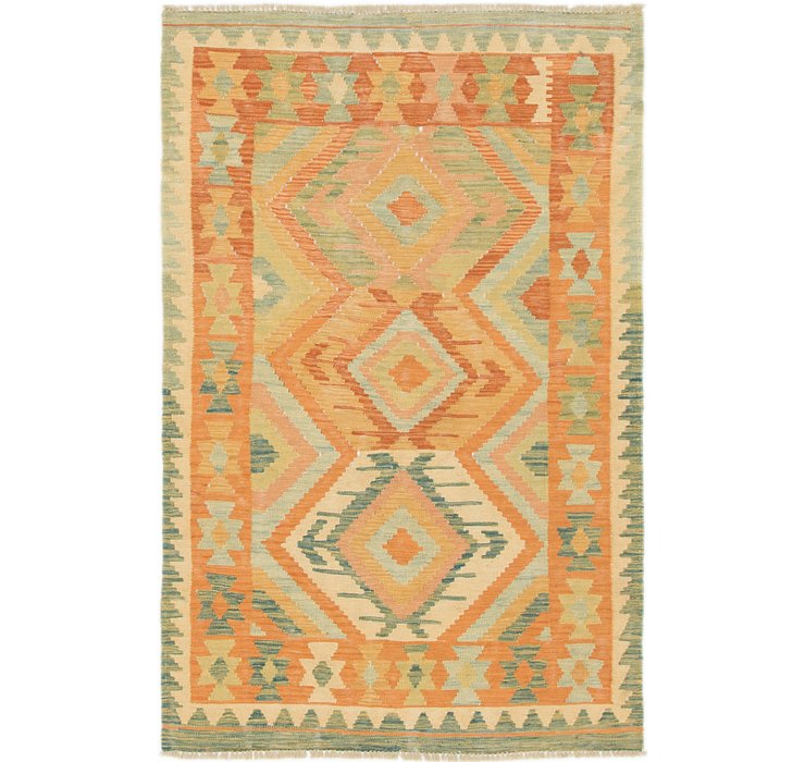 3' 1 x 4' 10 Kilim Waziri Rug