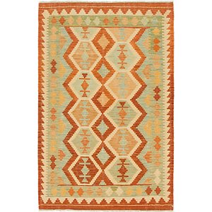 Unique Loom 3' 2 x 5' Kilim Waziri Rug
