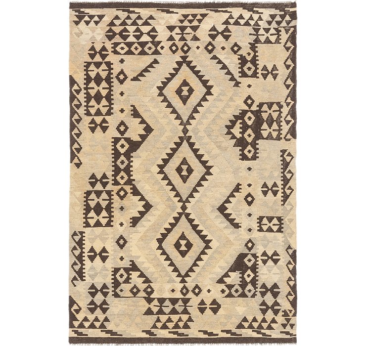 4' 2 x 6' 3 Kilim Waziri Rug