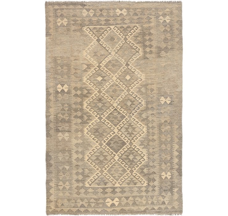 4' x 6' 4 Kilim Waziri Rug
