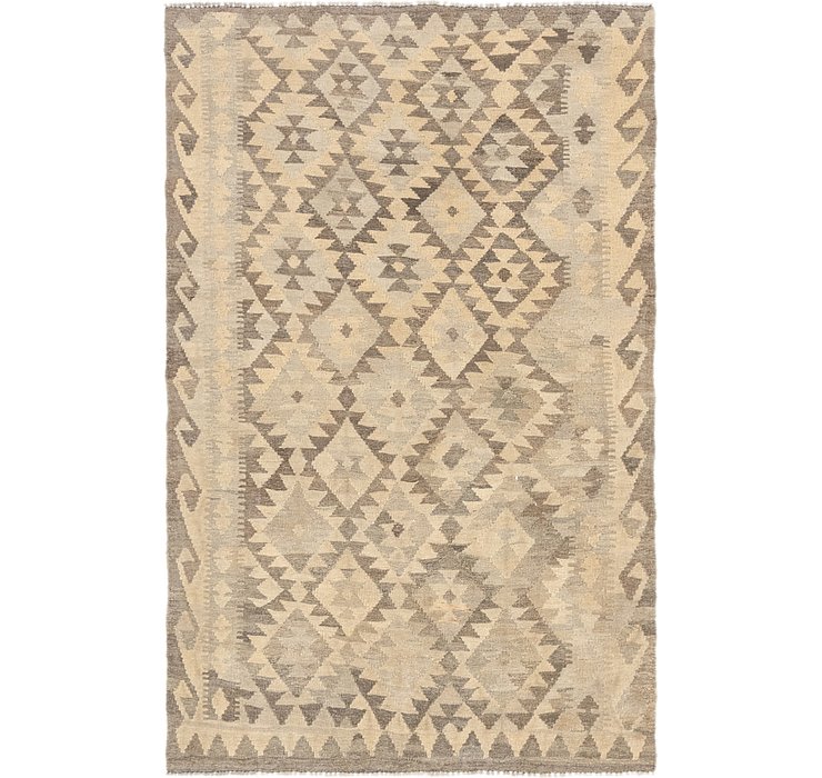 4' 3 x 6' 6 Kilim Waziri Rug