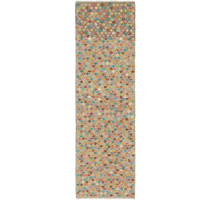 2' 8 x 9' 3 Kilim Modern Runner Rug
