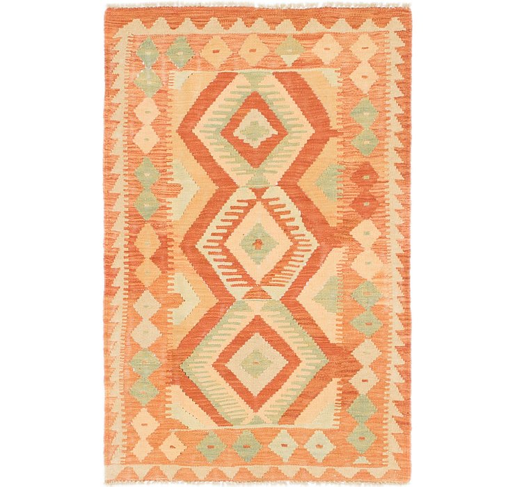 2' 9 x 4' 3 Kilim Waziri Rug