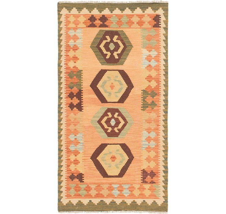 2' 6 x 4' 10 Kilim Waziri Rug