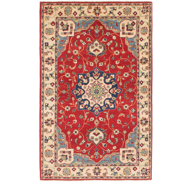 3' x 4' 9 Kazak Rug