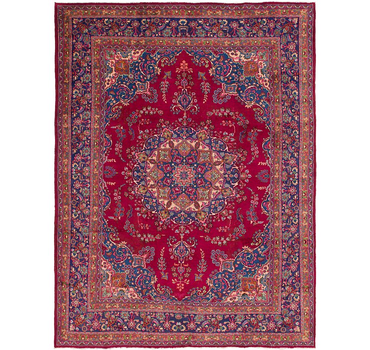 HandKnotted 9' 7 x 12' 9 Mashad Persian Rug