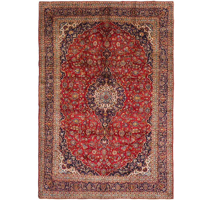 9' 10 x 14' 3 Kashan Persian Rug