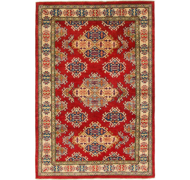 4' x 5' 10 Kazak Rug