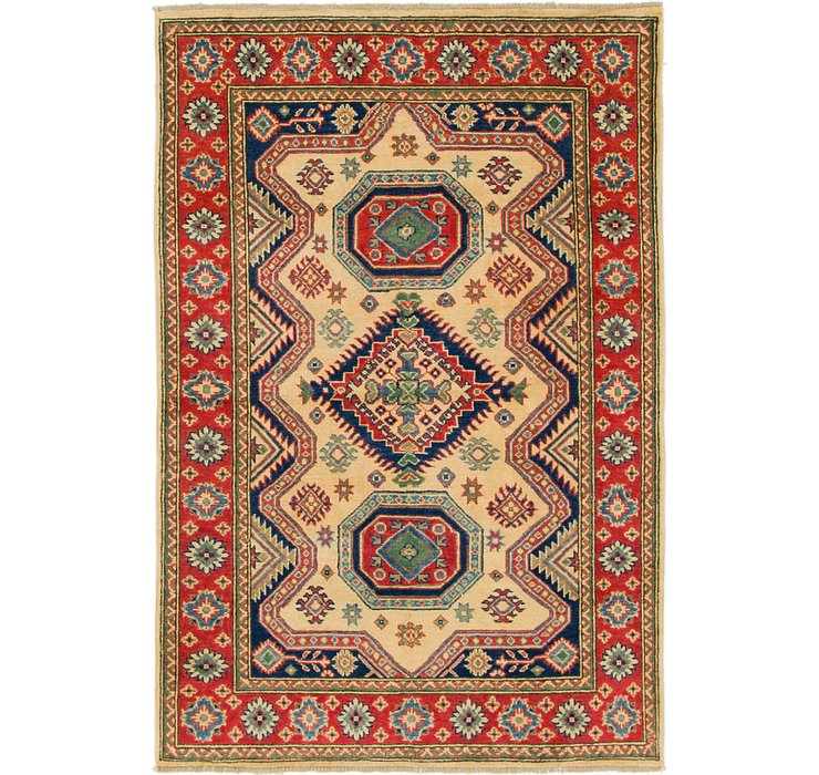 4' x 5' 10 Kazak Rug