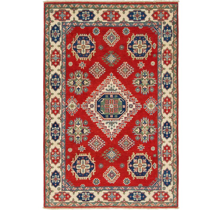 4' x 5' 10 Kazak Rug