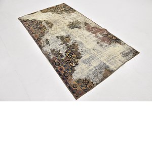HandKnotted 3' 8 x 7' Ultra Vintage Persian Rug