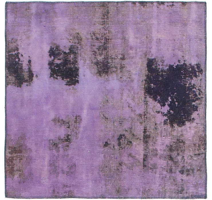 HandKnotted 3' 6 x 3' 7 Ultra Vintage Persian S...