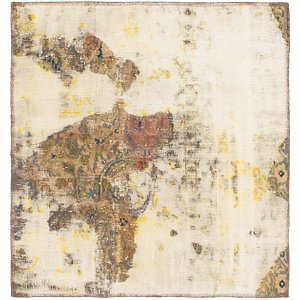 3' 6 x 3' 8 Ultra Vintage Persian S...