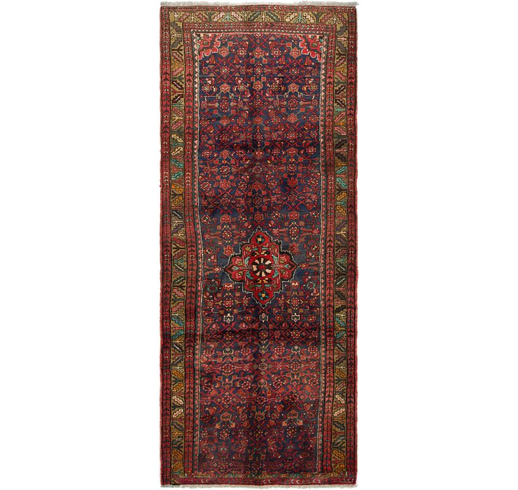 3' 8 x 9' 8 Hossainabad Persian Run...