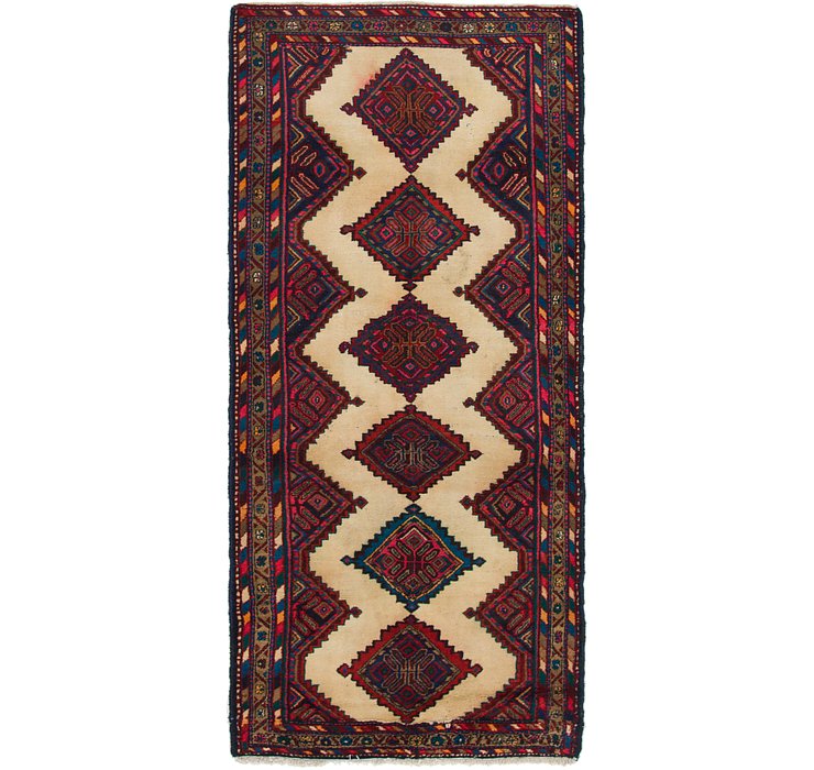 3' 9 x 8' 7 Chenar Persian Runner Rug