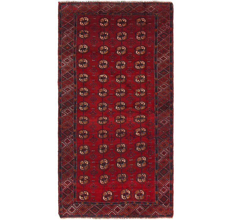 4' x 7' 6 Shiraz-Lori Persian Run...