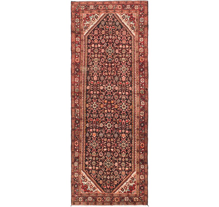 3' 8 x 9' 9 Hossainabad Persian Run...