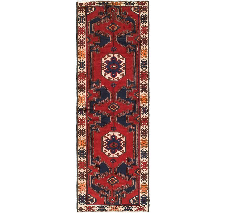 3' 4 x 10' Hamedan Persian Runner ...