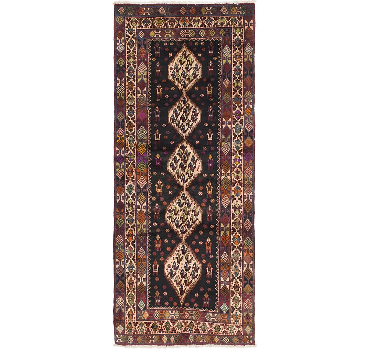 3' 7 x 9' Senneh Persian Runner Rug