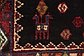 3' 7 x 9' Senneh Persian Runner Rug thumbnail image 6