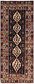 3' 7 x 9' Senneh Persian Runner Rug thumbnail image 1