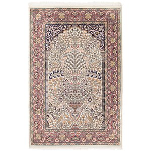 Unique Loom 4' 2 x 6' 4 Sarough Oriental Rug
