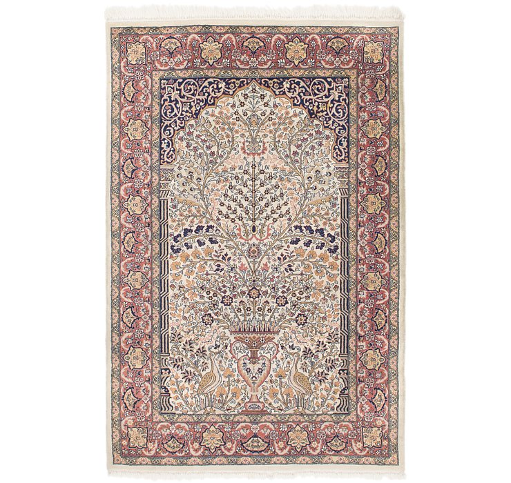 4' 2 x 6' 4 Sarough Oriental Rug