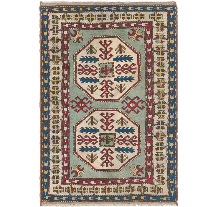 4' x 5' 10 Kars Oriental Rug