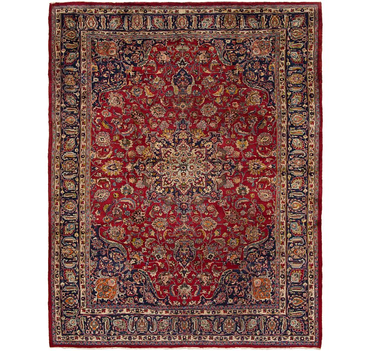9' 8 x 12' 3 Mashad Persian Rug