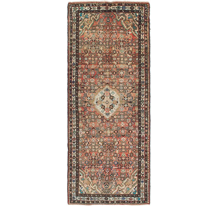 3' 8 x 9' 9 Hossainabad Persian Run...