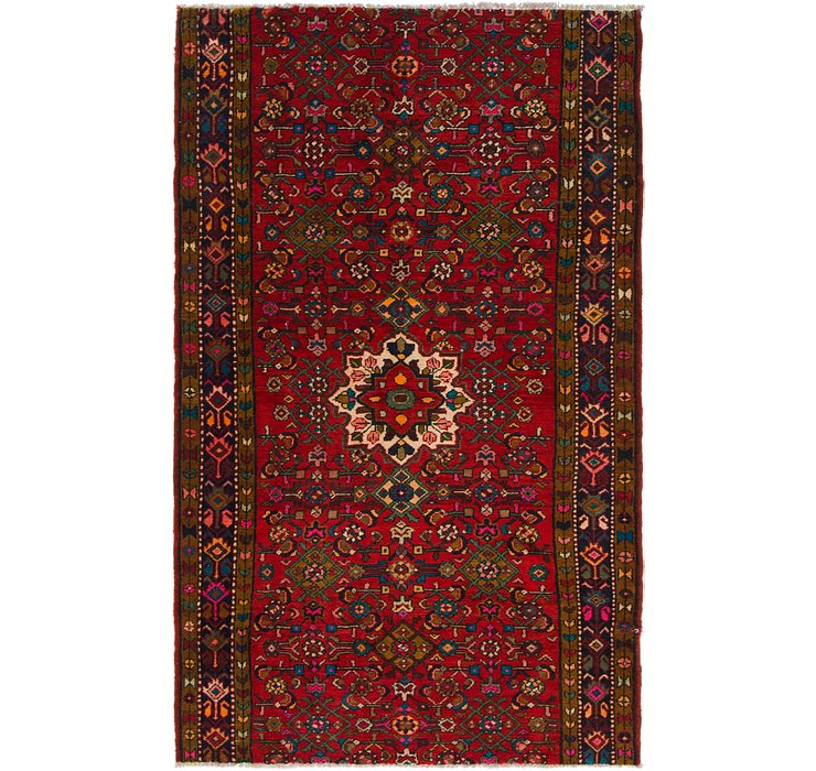 4' 2 x 6' 9 Hossainabad Persian Rug