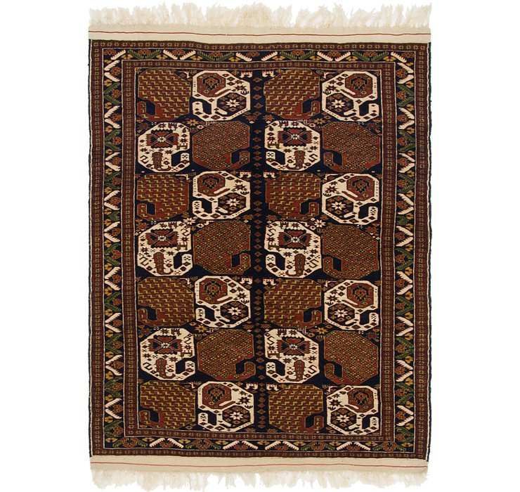 4' x 5' 3 Ghoochan Persian Rug