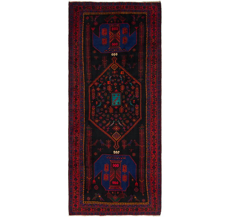 HandKnotted 4' 9 x 11' 4 Sirjan Persian Runner Rug