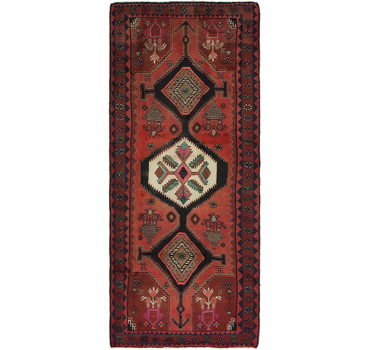 4' 2 x 9' 8 Hamedan Persian Runner ...