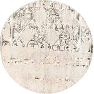 6' 4 x 6' 4 Ultra Vintage Persian R...
