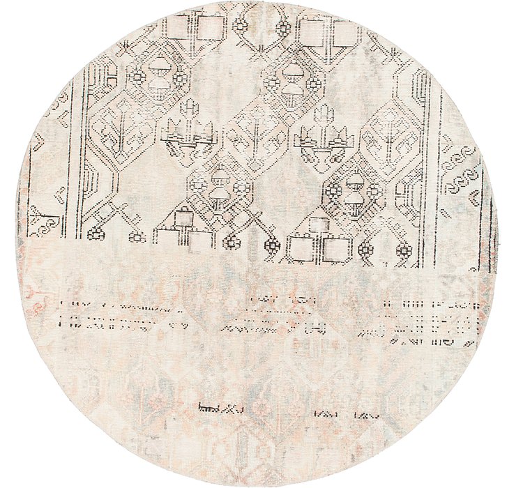 6' 4 x 6' 4 Ultra Vintage Persian R...