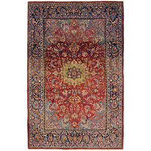 Unique Loom 6' 5 x 10' Mashad Persian Rug