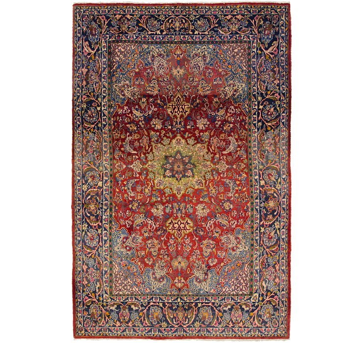 6' 5 x 10' Mashad Persian Rug