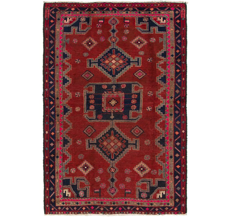 4' 3 x 6' 4 Ghashghaei Persian Rug