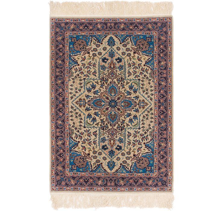 3' 2 x 4' 9 Isfahan Oriental Rug