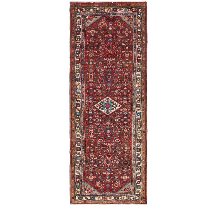 3' 7 x 9' 9 Hossainabad Persian Run...