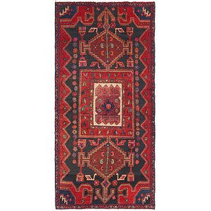 3' 4 x 7' Zanjan Persian Runner Rug