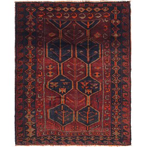 5' 6 x 7' Shiraz Persian Square Rug