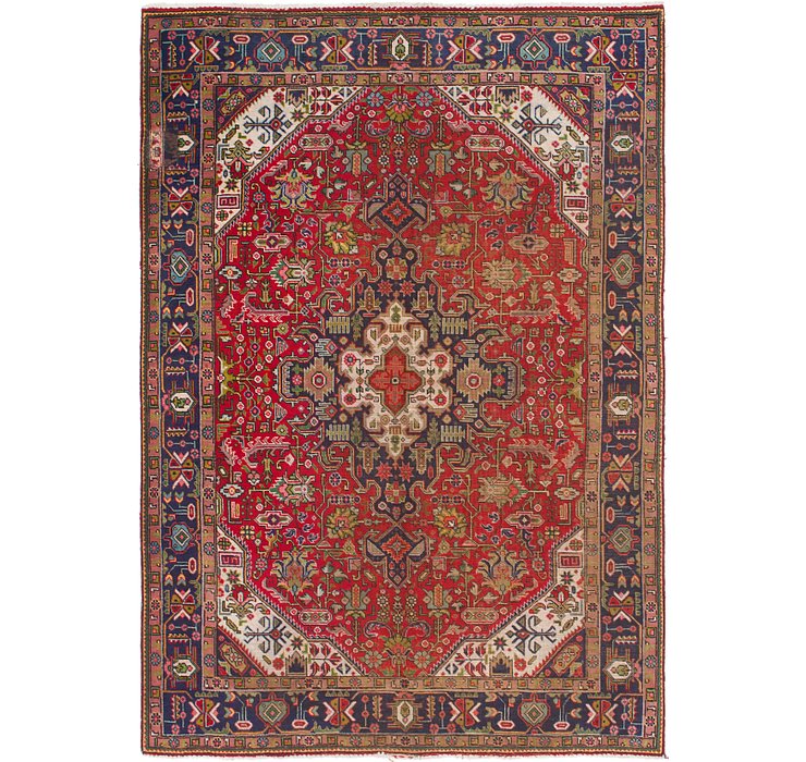 HandKnotted 6' 7 x 9' 7 Tabriz Persian Rug