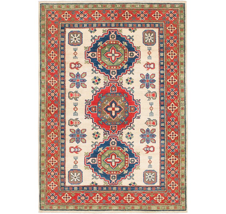 4' x 5' 8 Kazak Rug