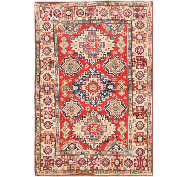 4' x 5' 10 Kazak Rug