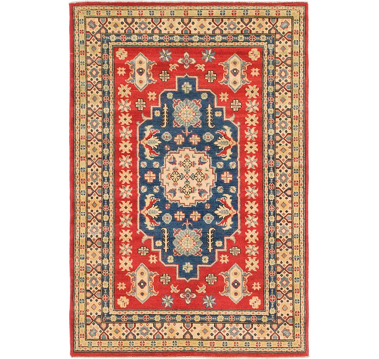 HandKnotted 4' x 6' Kazak Rug