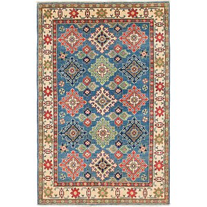 Unique Loom 4' x 6' Kazak Rug