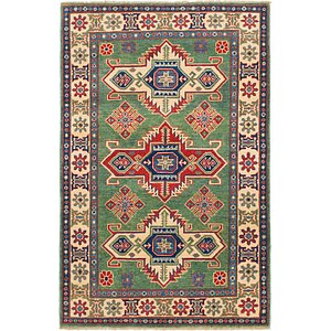 Unique Loom 4' x 6' Kazak Rug