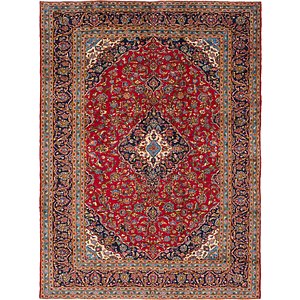 9' 7 x 13' Kashan Persian Rug